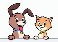 Cartoon Dog Cat Animal Frame Border Stock Vector - Illustration of funny,  friendly: 83166954